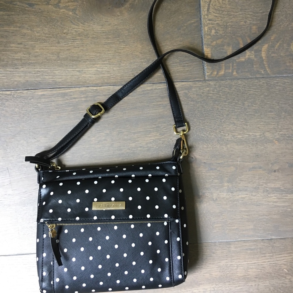 Liz Claiborne Black and White Dotted Purse